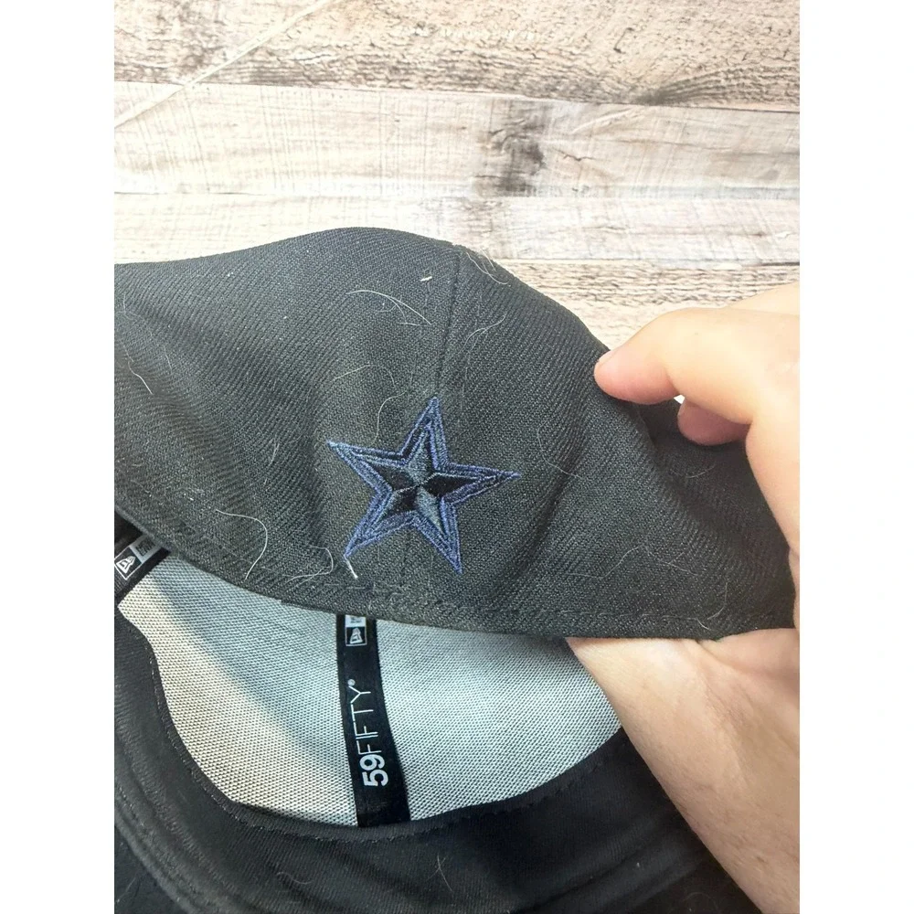NFL New Era Dallas Cowboys Dallas‎ State Hat Size 7 3/4 Fitted Black
